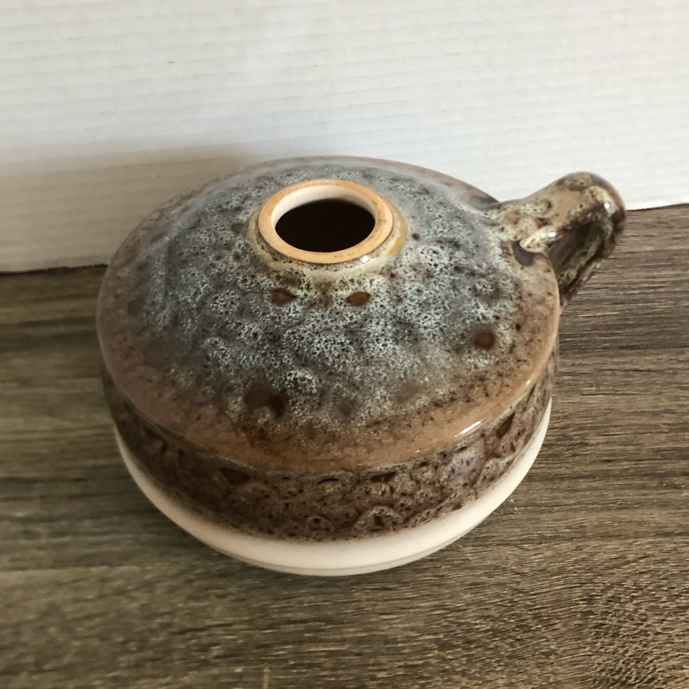 Vtg Beauceware Pottery Oil Lamp Base